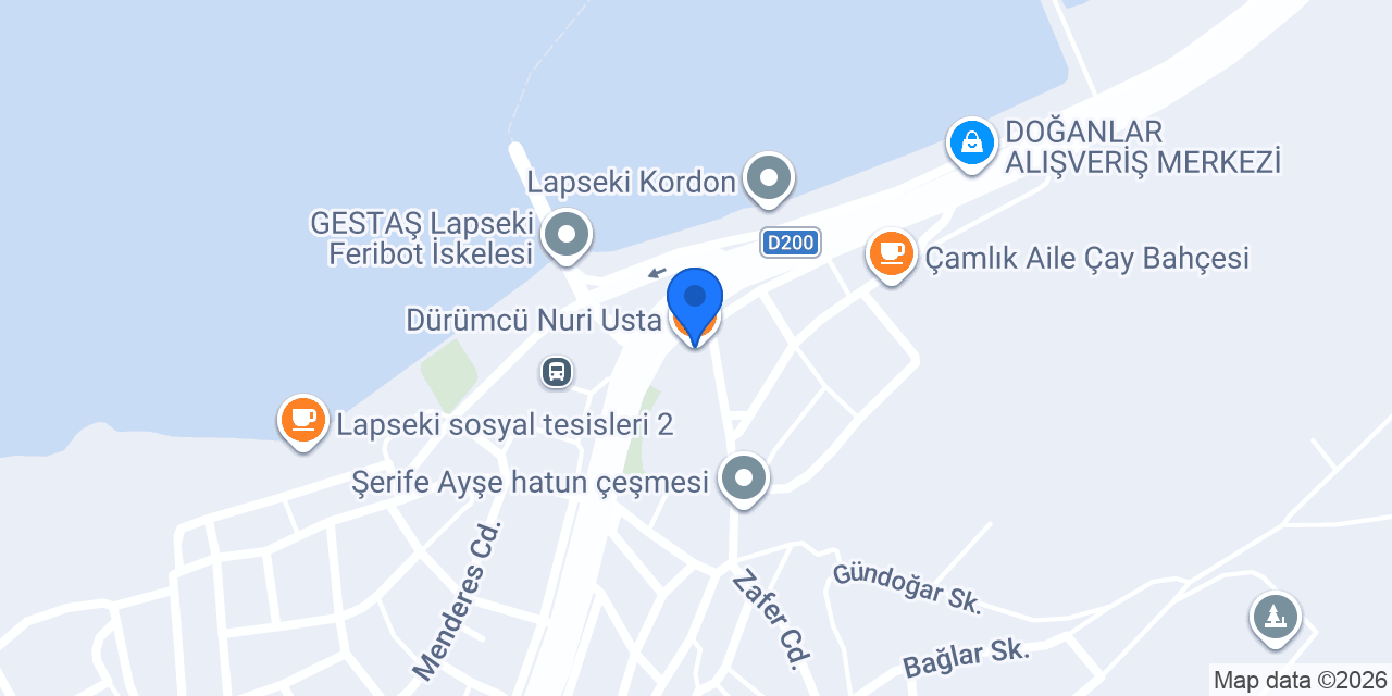 Dürümcü Nuri Usta konumu