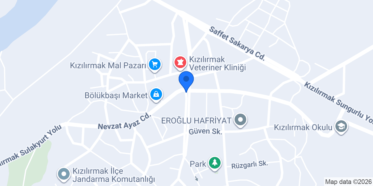 Kızılırmak İlçe Emniyet Amirliği konumu