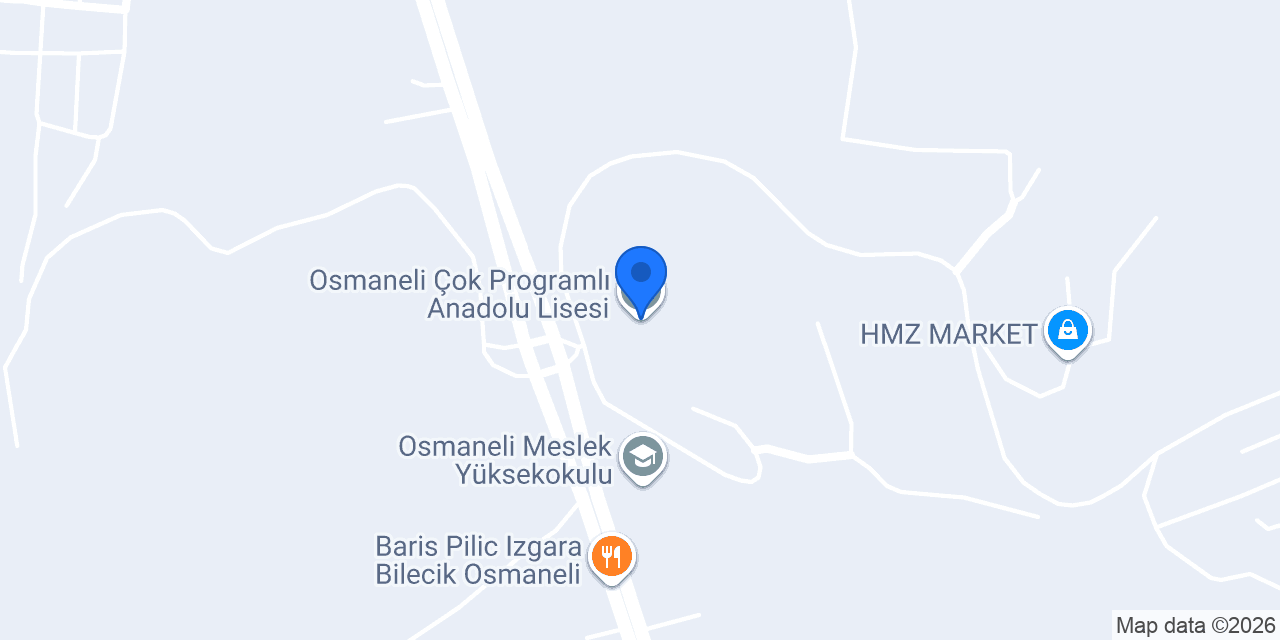 Osmaneli Çok Programlı Anadolu Lisesi konumu