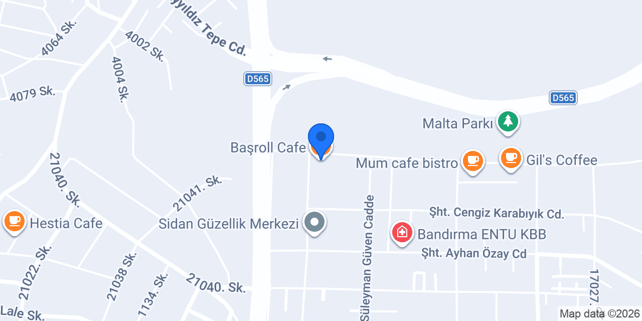 Başroll Cafe konumu