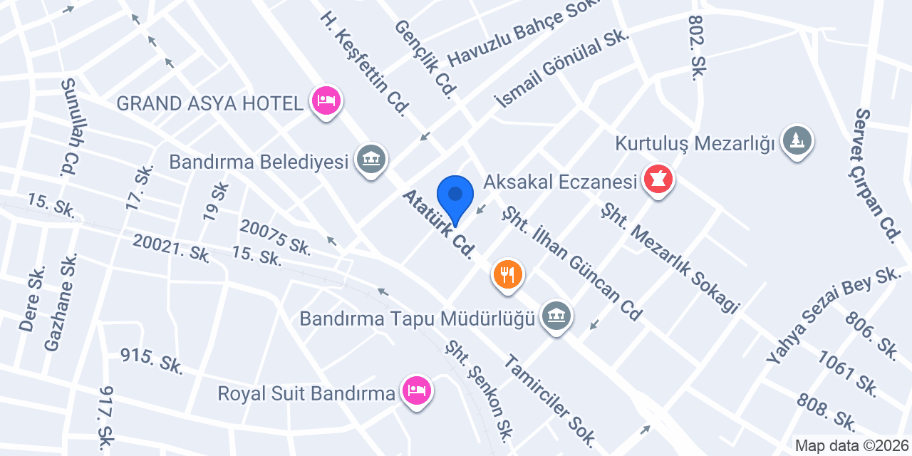 Bandırma Halk Lokantası konumu
