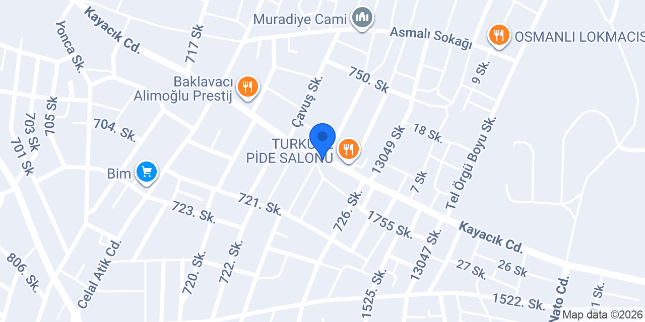 Çakır Cafe konumu