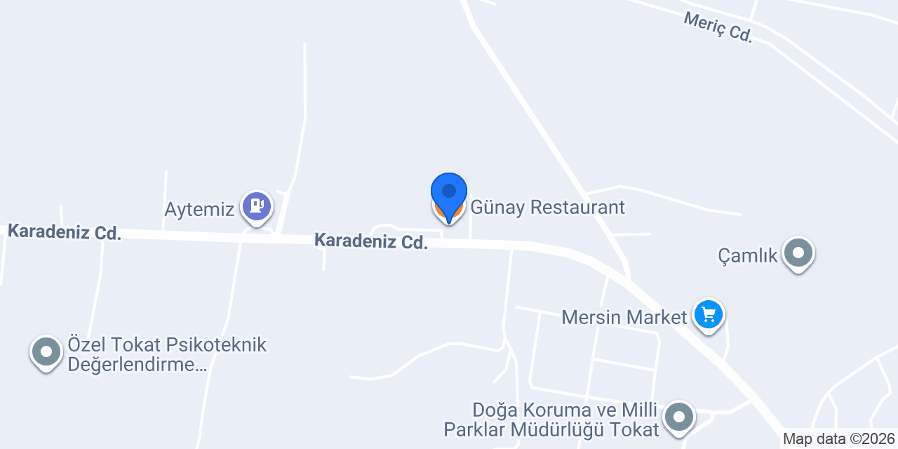 Günay Restaurant konumu