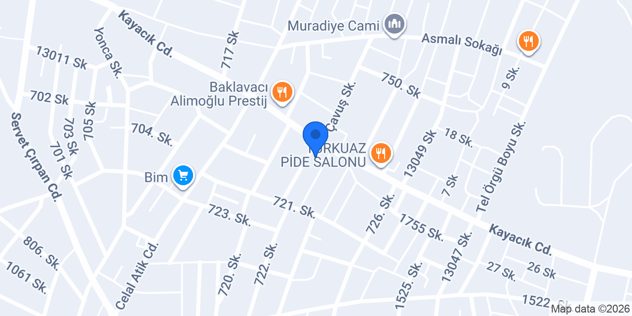 Nisa Pilates Stüdyo konumu