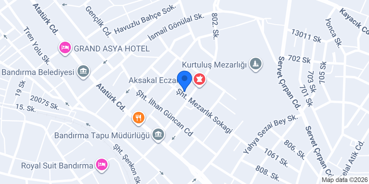 Defne Eczanesi konumu