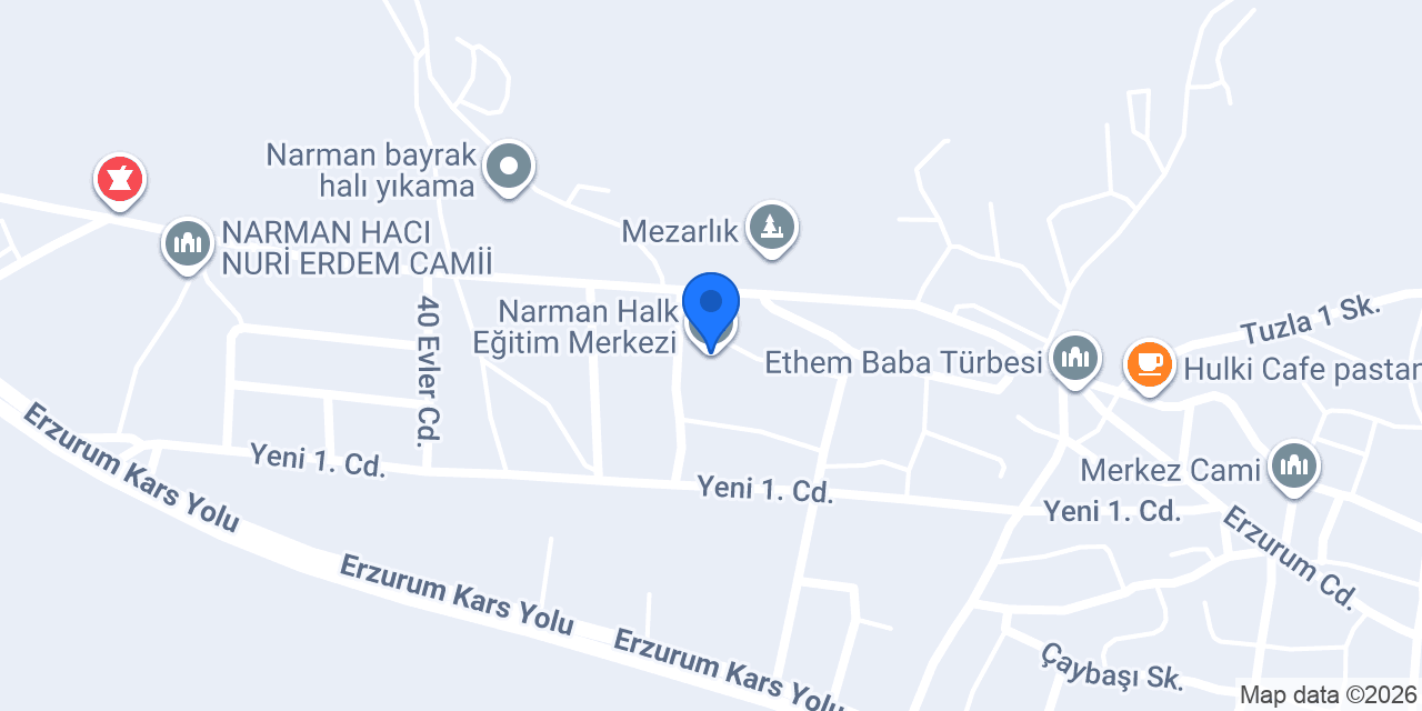 Narman Halk Eğitim Merkezi konumu