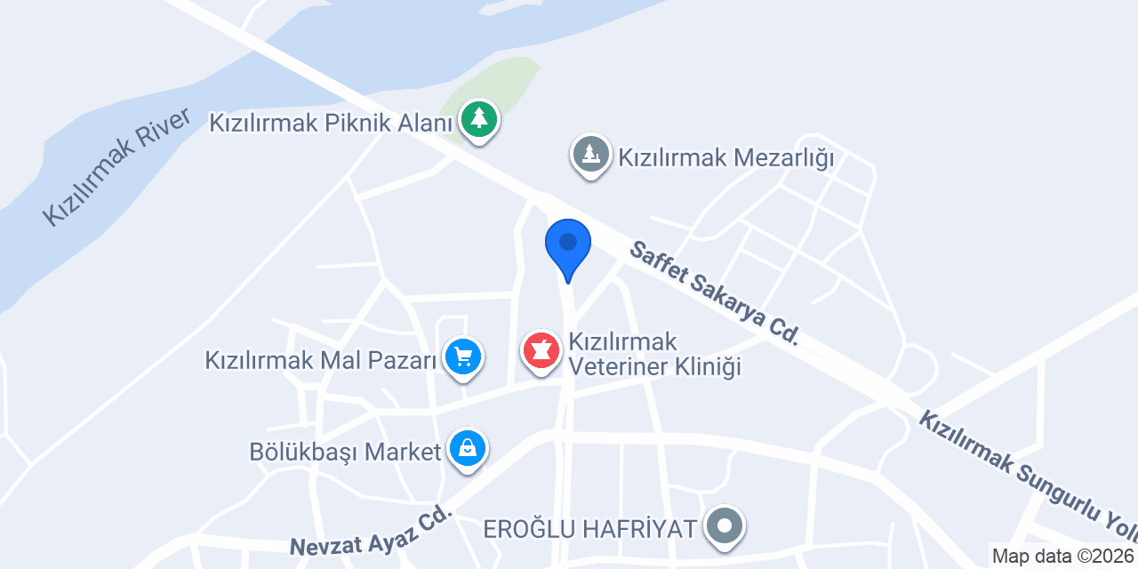 Ptt-kızılırmak Şubesi konumu