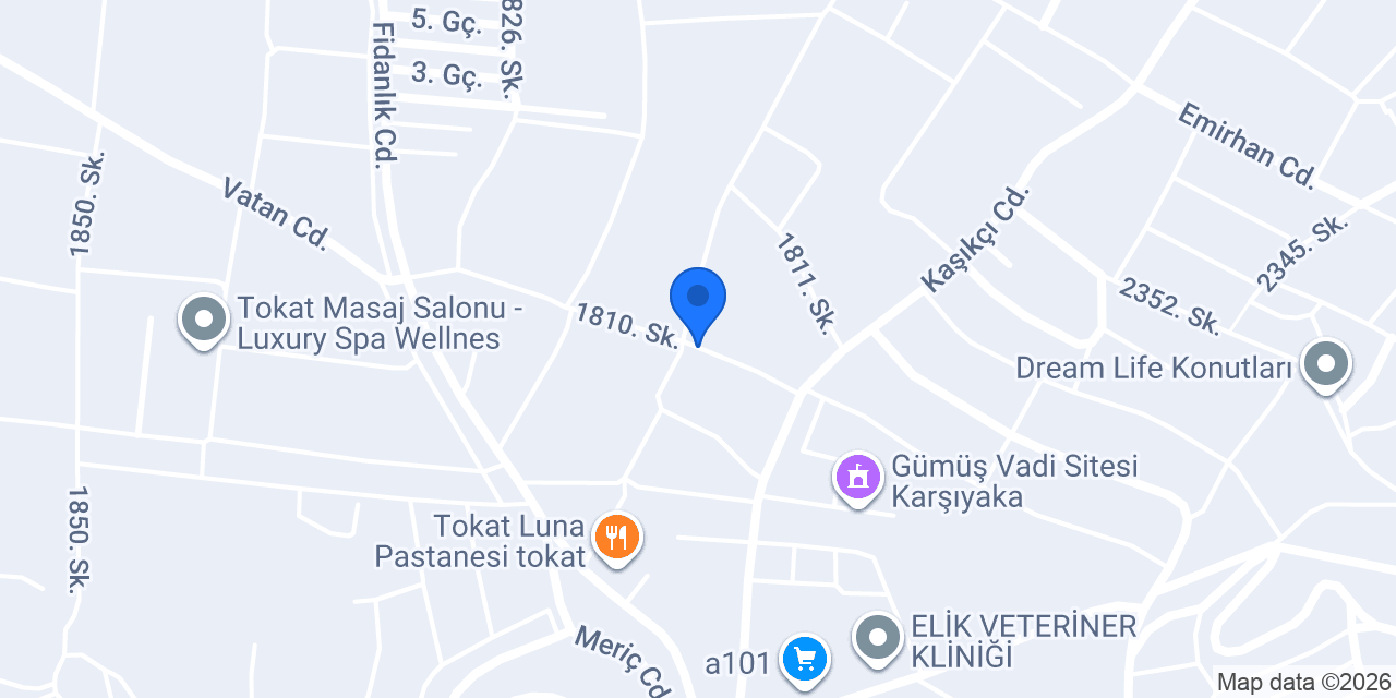 18 Mart İlköğretim Okulu konumu