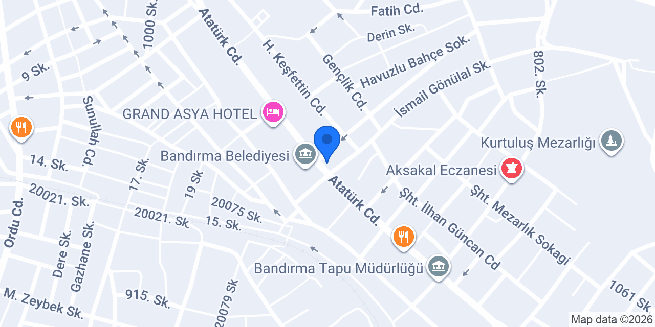 Bandırma Eczanesi konumu
