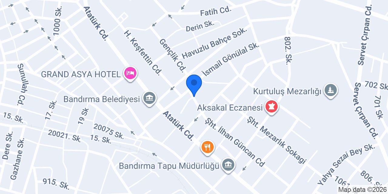 Atasoy OSGB Bandırma konumu