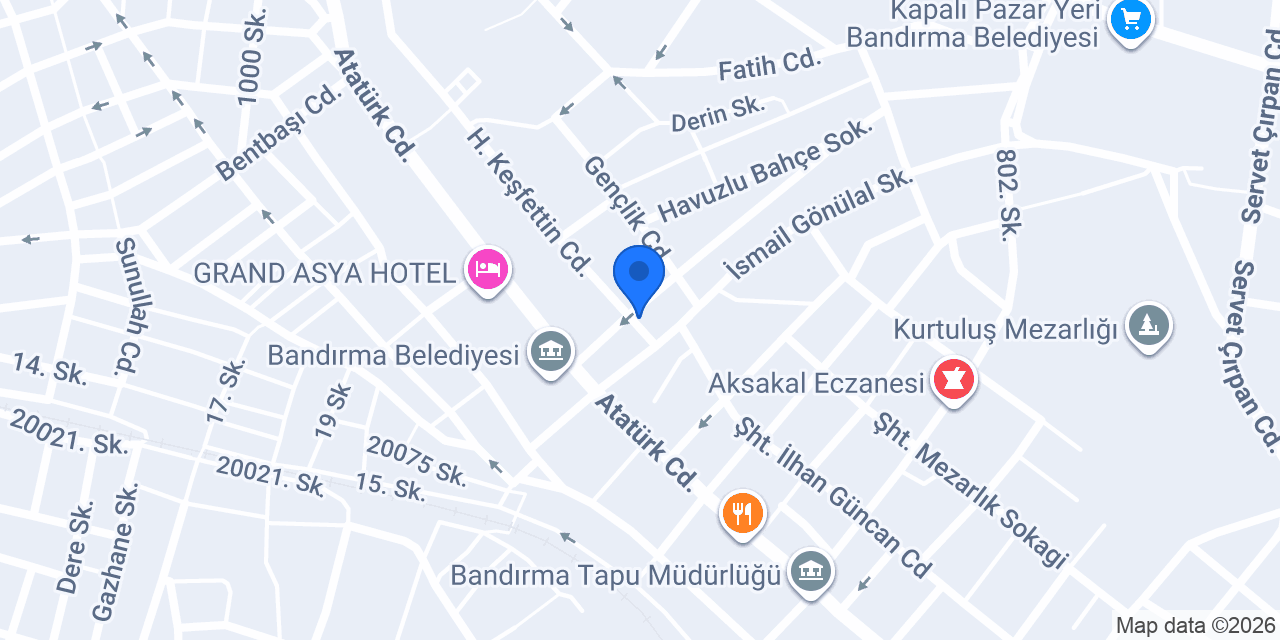 Çakır Hırdavat Nalburiye konumu