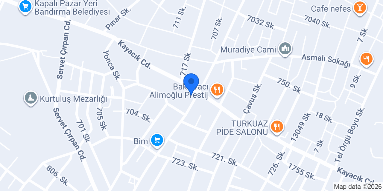 Metin Ticaret ve Yapı Malzemeleri konumu
