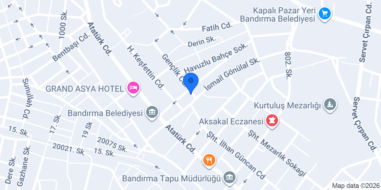 Bandırma Bal Tadilat konumu