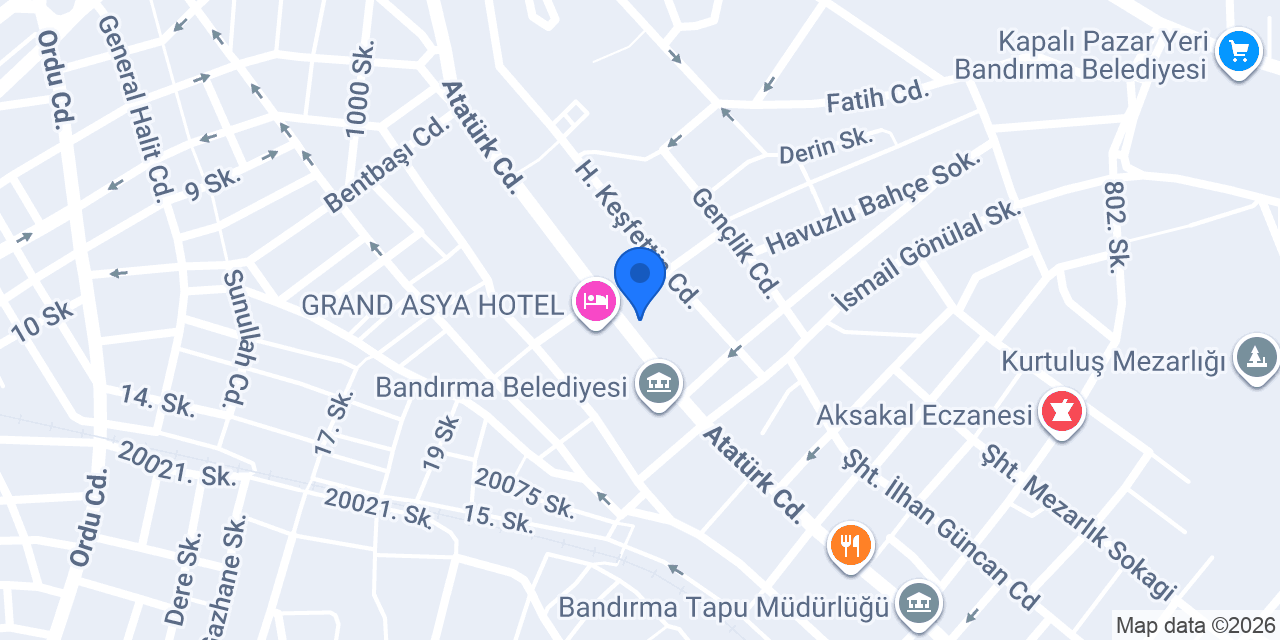 City Asya Hotel konumu