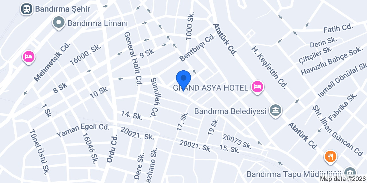 Ergül Elektirik Bandırma konumu