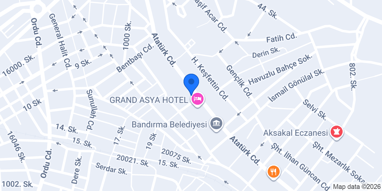 Bandırma taksi konumu