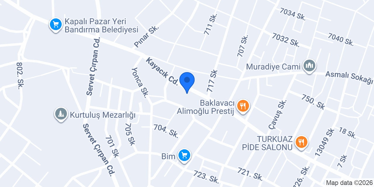 Bandırma Han Mimarlık İnşaat Tic. ltd. şti. konumu