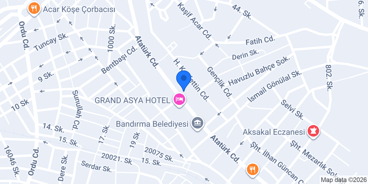 AS Hukuk ve Danışmanlık Bürosu konumu