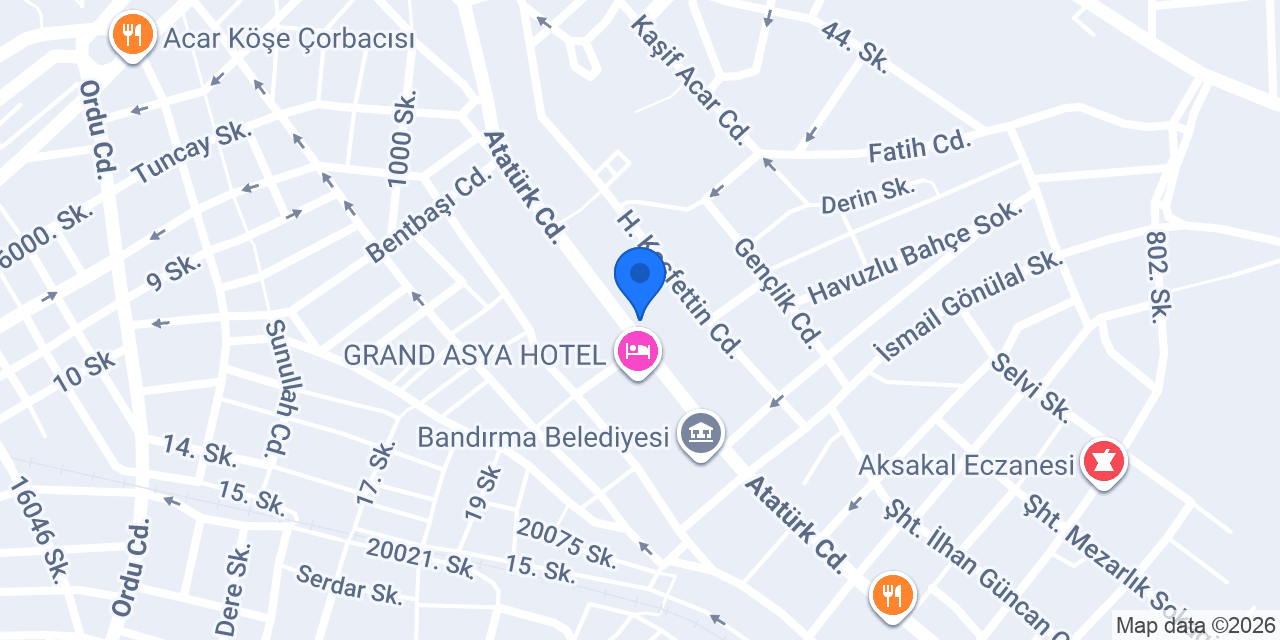 Garanti BBVA Bandırma Şubesi konumu