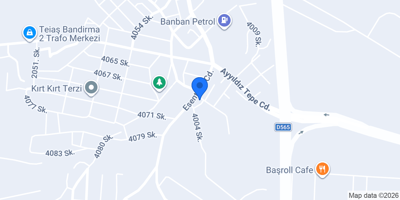 Gümüş su Bandırma konumu