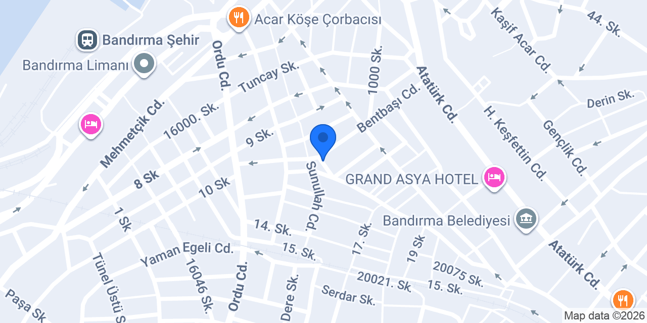 Huzur Mobilya İDAŞ konumu