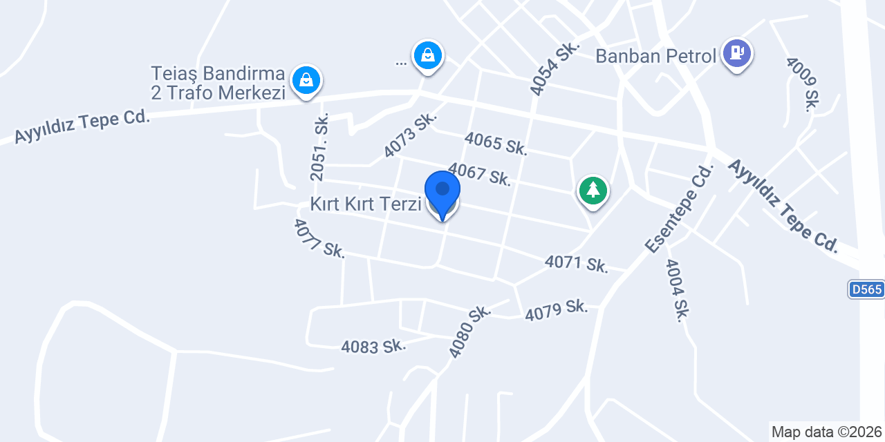 Kırt Kırt Terzi konumu