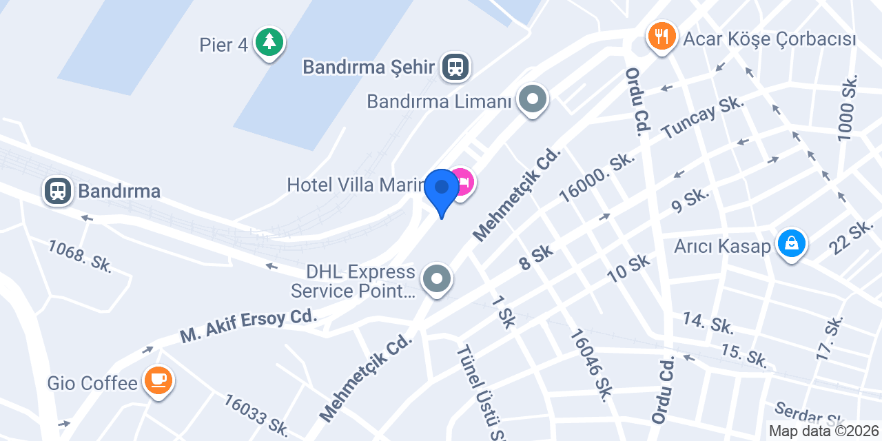 Bandırma Oda Salon konumu