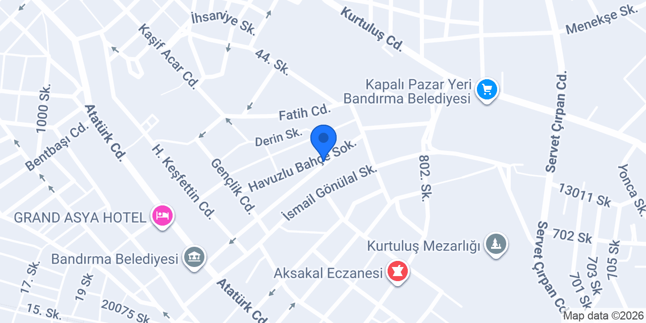 BANDIRMA MOTORCUSU RAMAZAN usta konumu