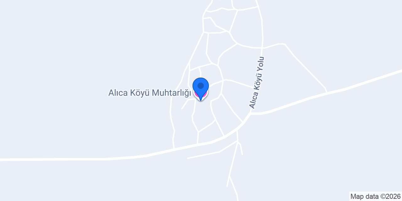 Alıca Köyü Muhtarlığı konumu