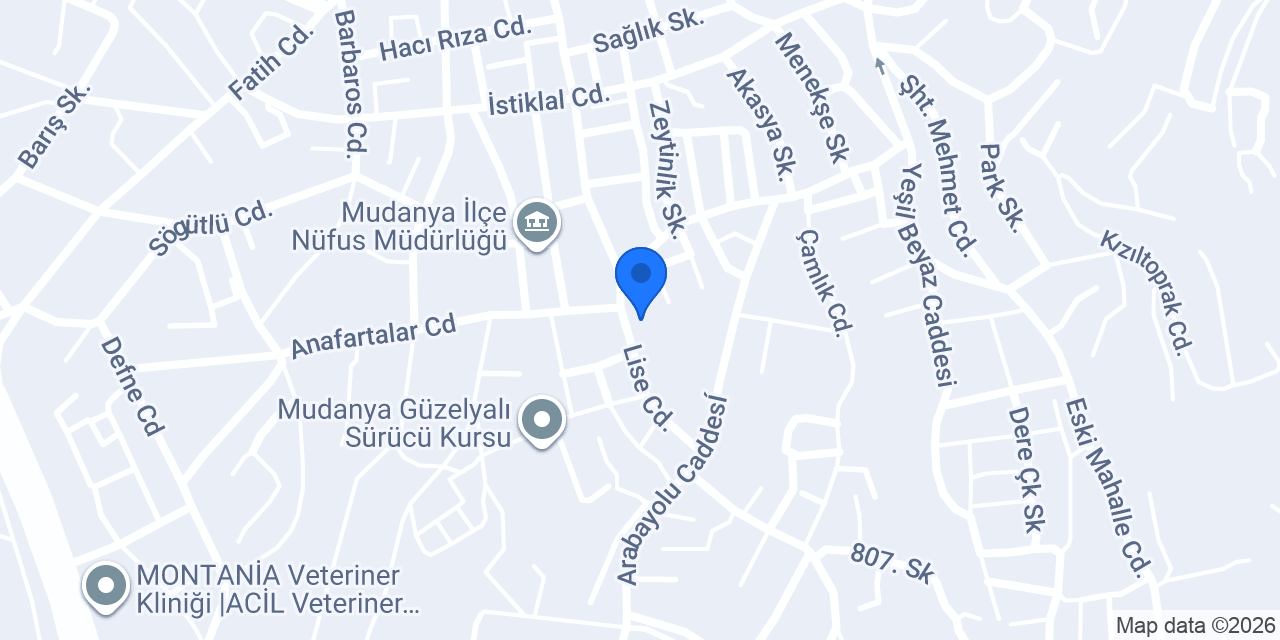 Mutlu Eczanesi konumu