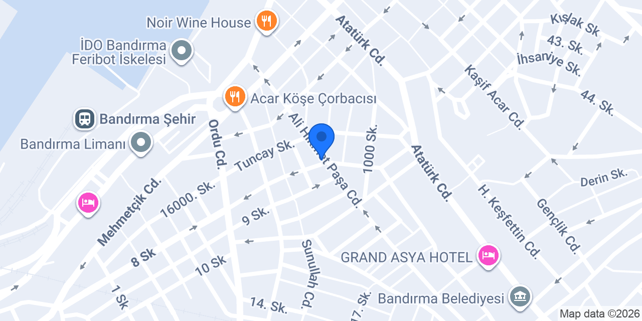 BandırmamasajAsya konumu