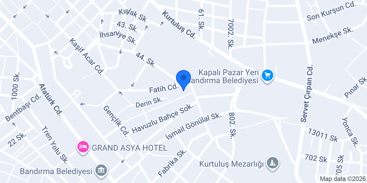 Marmara Kuş Cenneti Sürücü Kursu konumu