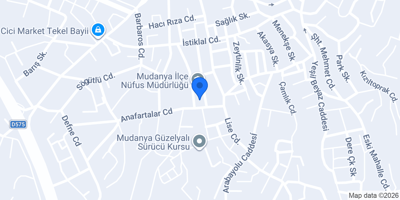 Mudanya Halk Eğitim Merkezi konumu