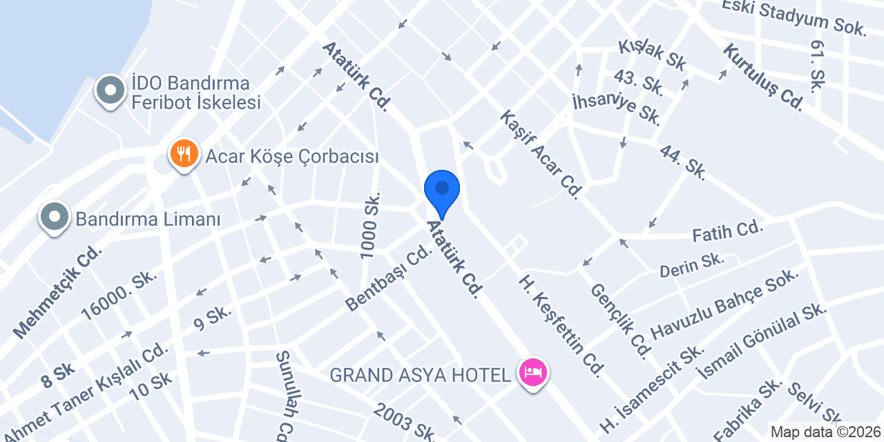 Koray Erkek kuaförü konumu