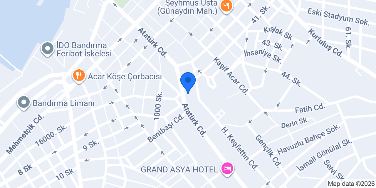 Aras Kargo Turkuaz Şubesi konumu