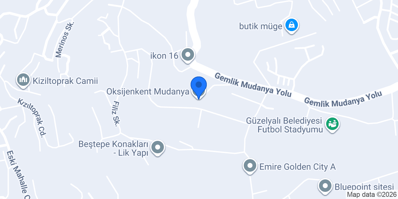 Oksijenkent Mudanya konumu