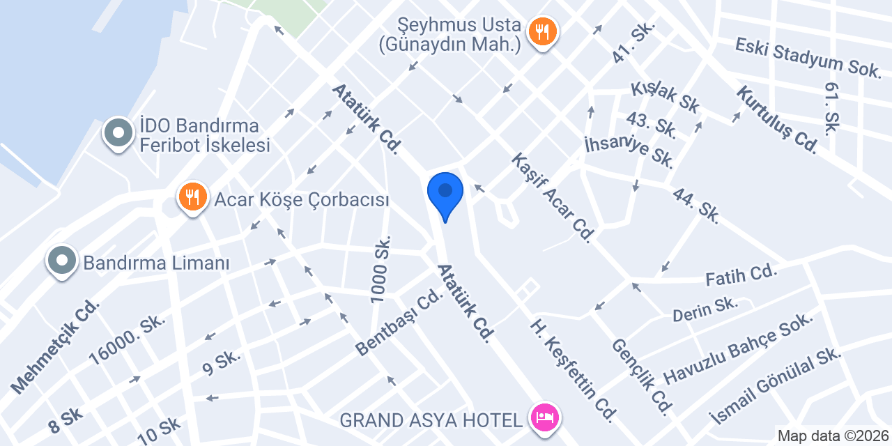 Bahadır Kitap Kırtasiye Şube 2 konumu