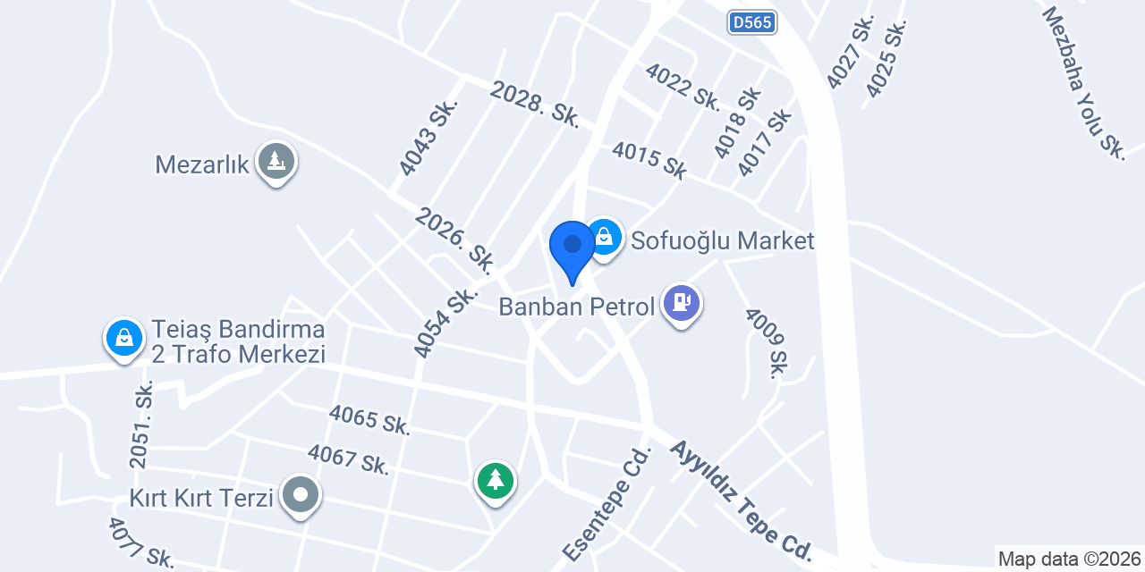 Sofuoğlu yapı market konumu