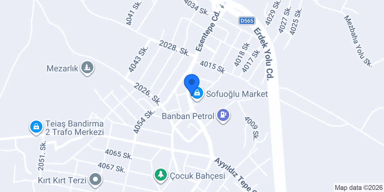 CAN EKMEK FIRINI konumu