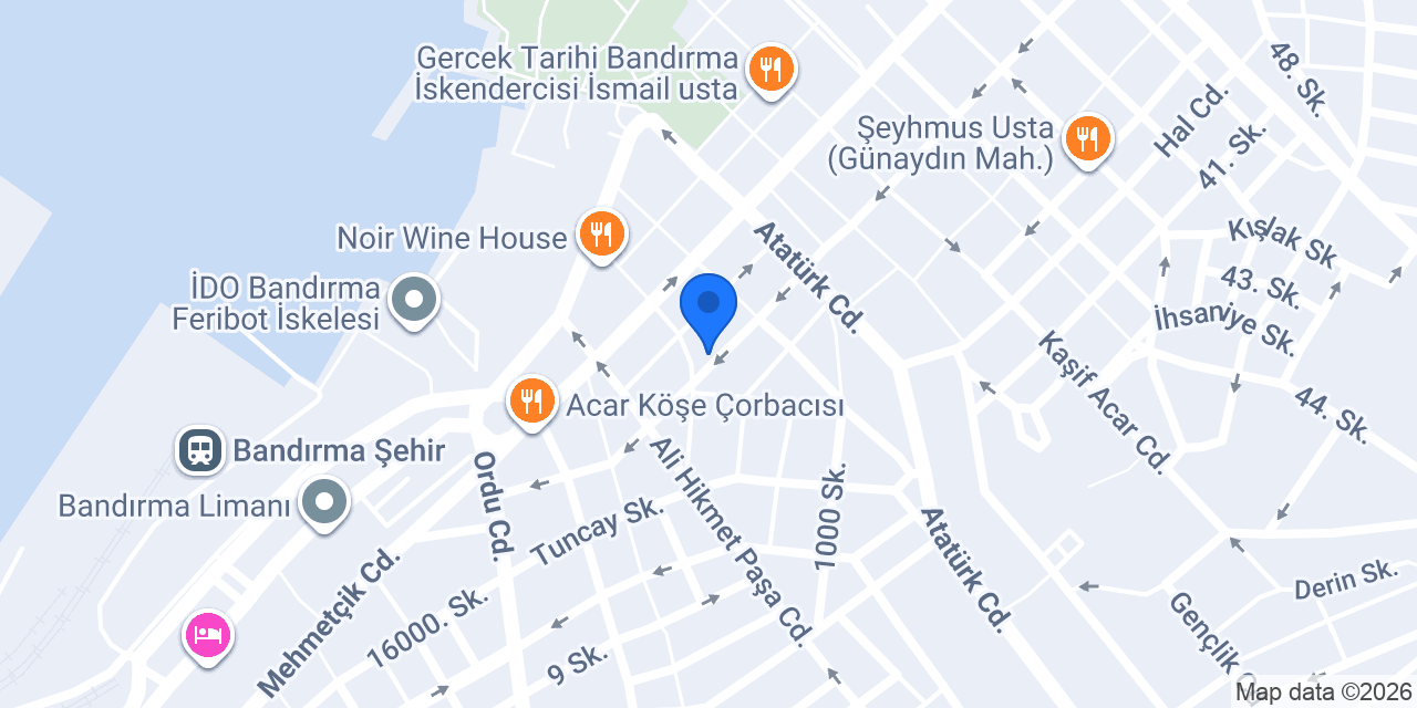 İnci Pilates studio konumu