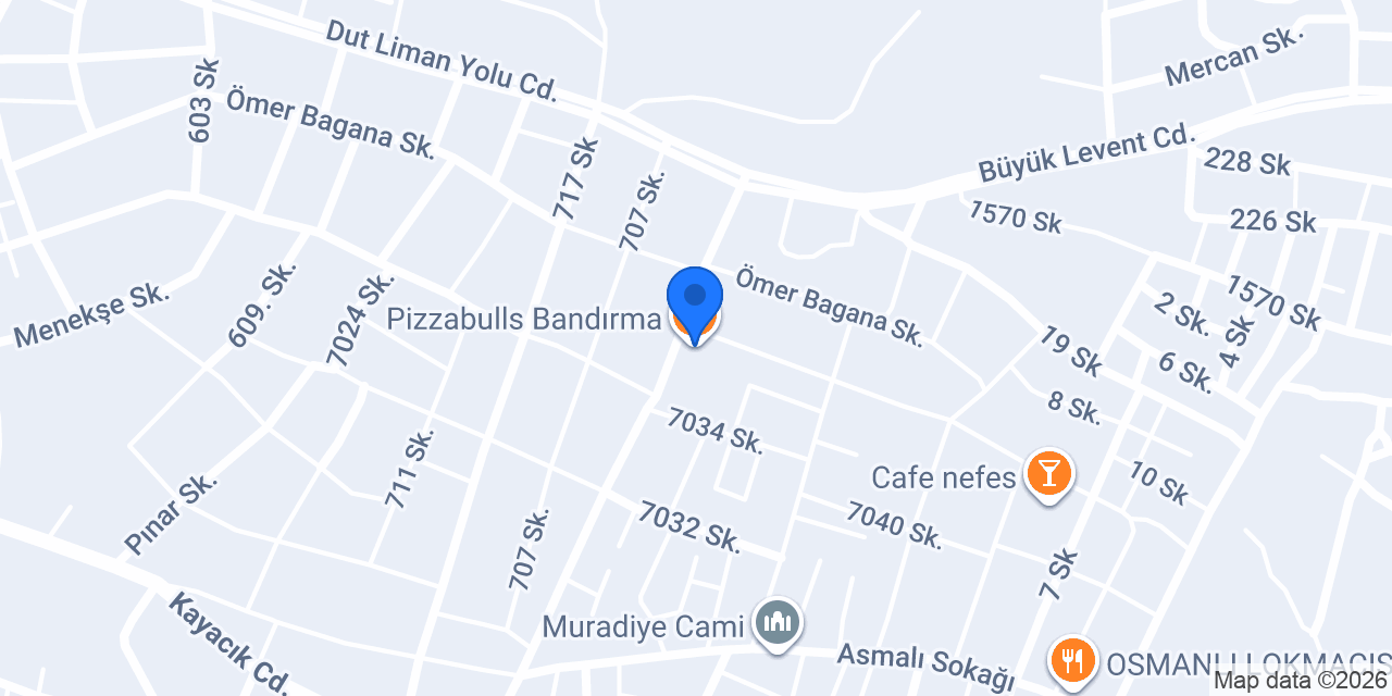 Pizzabulls Bandırma konumu
