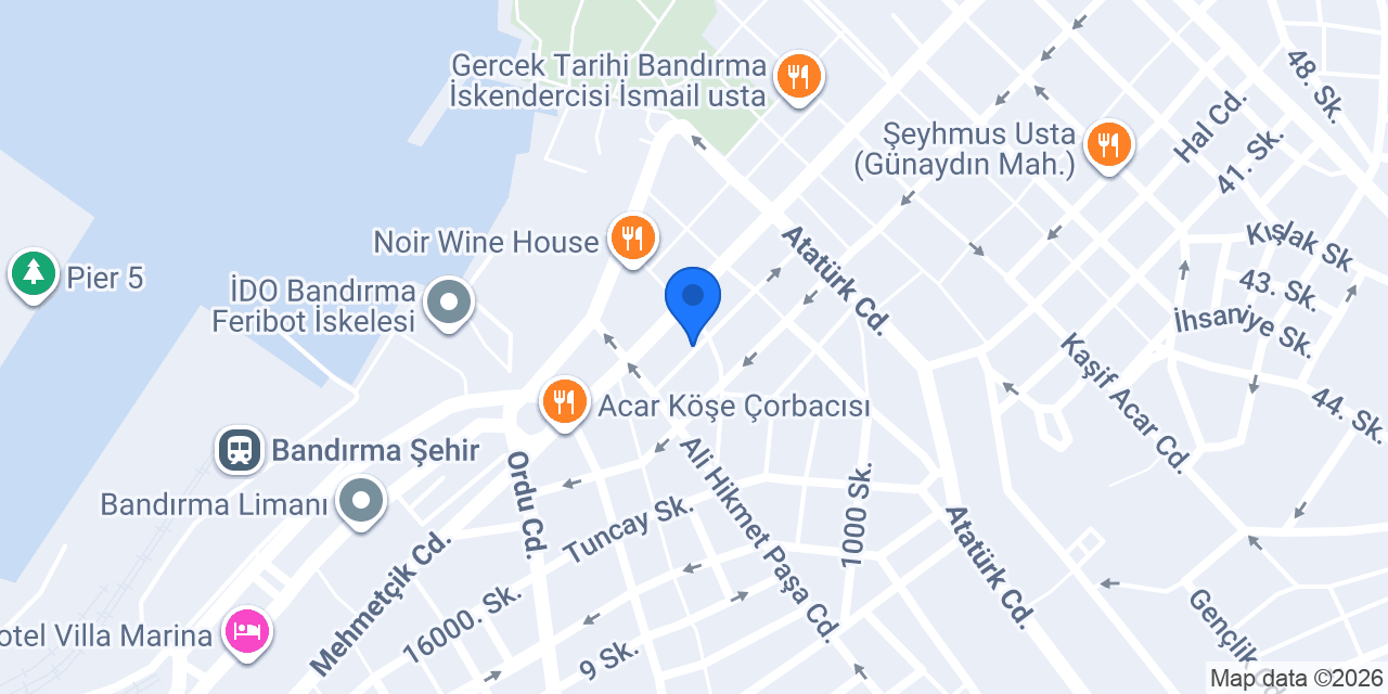 Sınav Kurs - Bandırma Eğitim Kurumları konumu