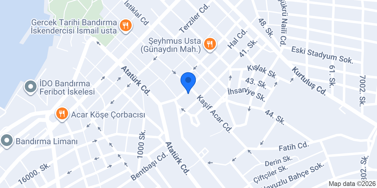 Bandırma Köftecisi konumu