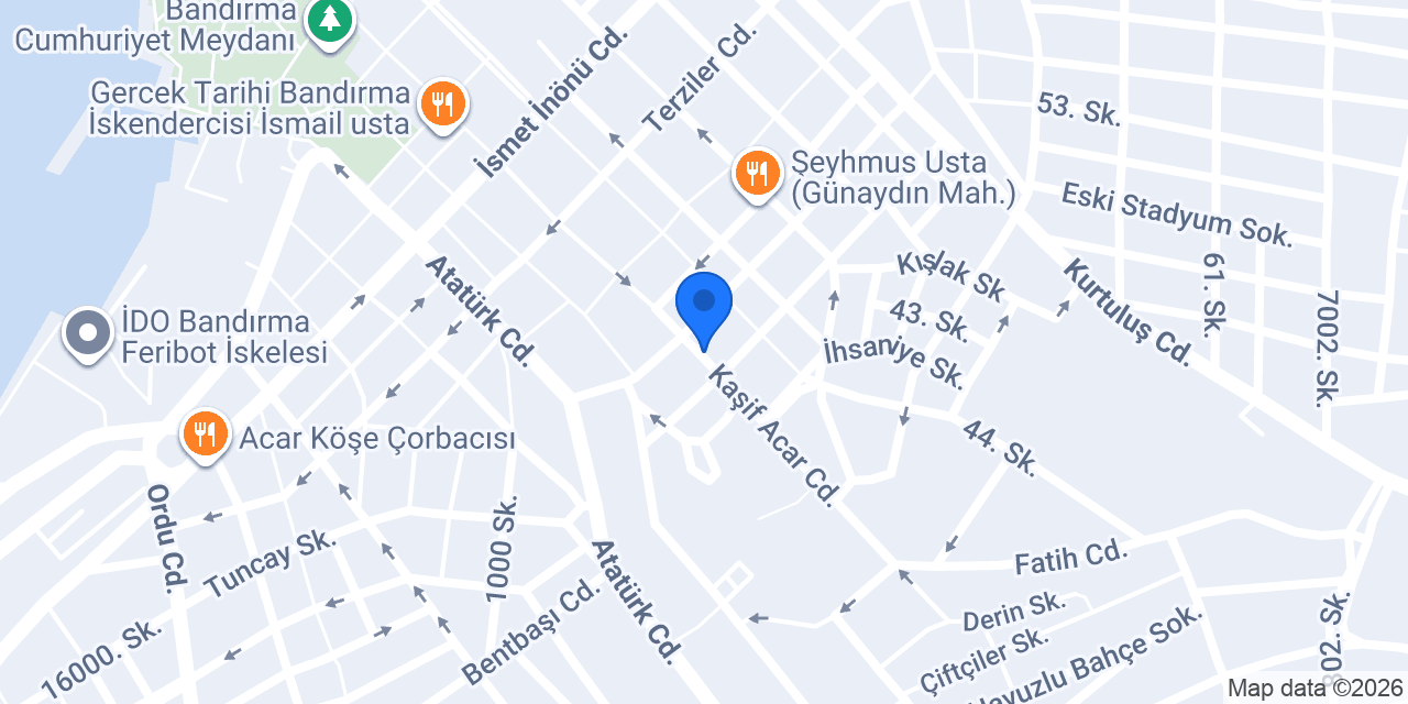 Ünlüler Sürücü Kursu konumu