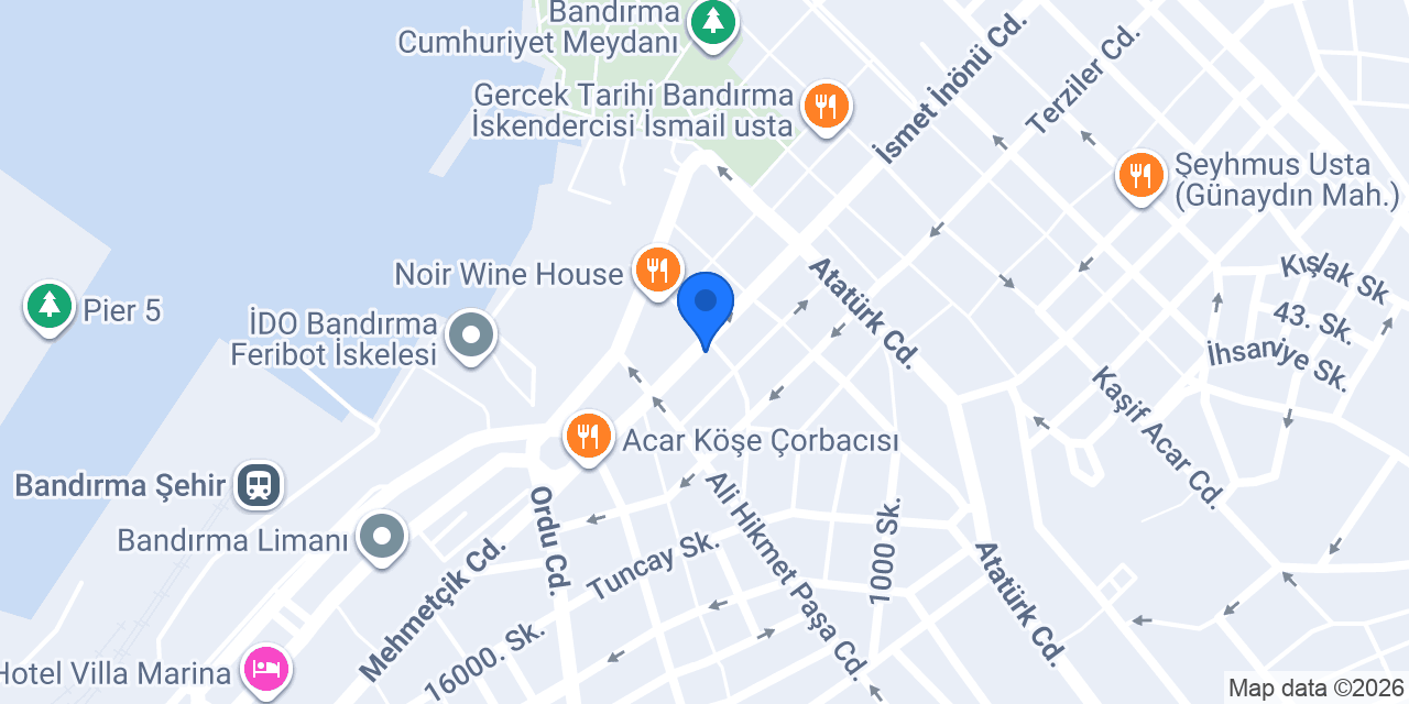 Çikolatacı Halil Bey Bandırma konumu