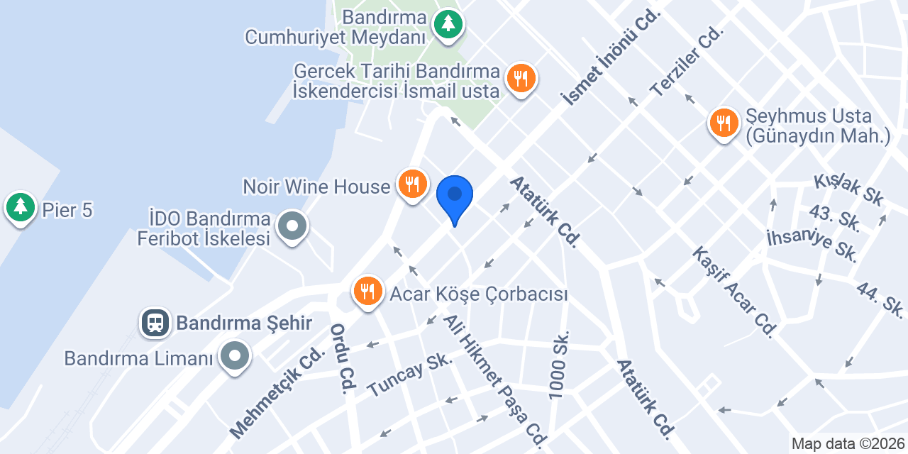 Bandırma Taksi konumu