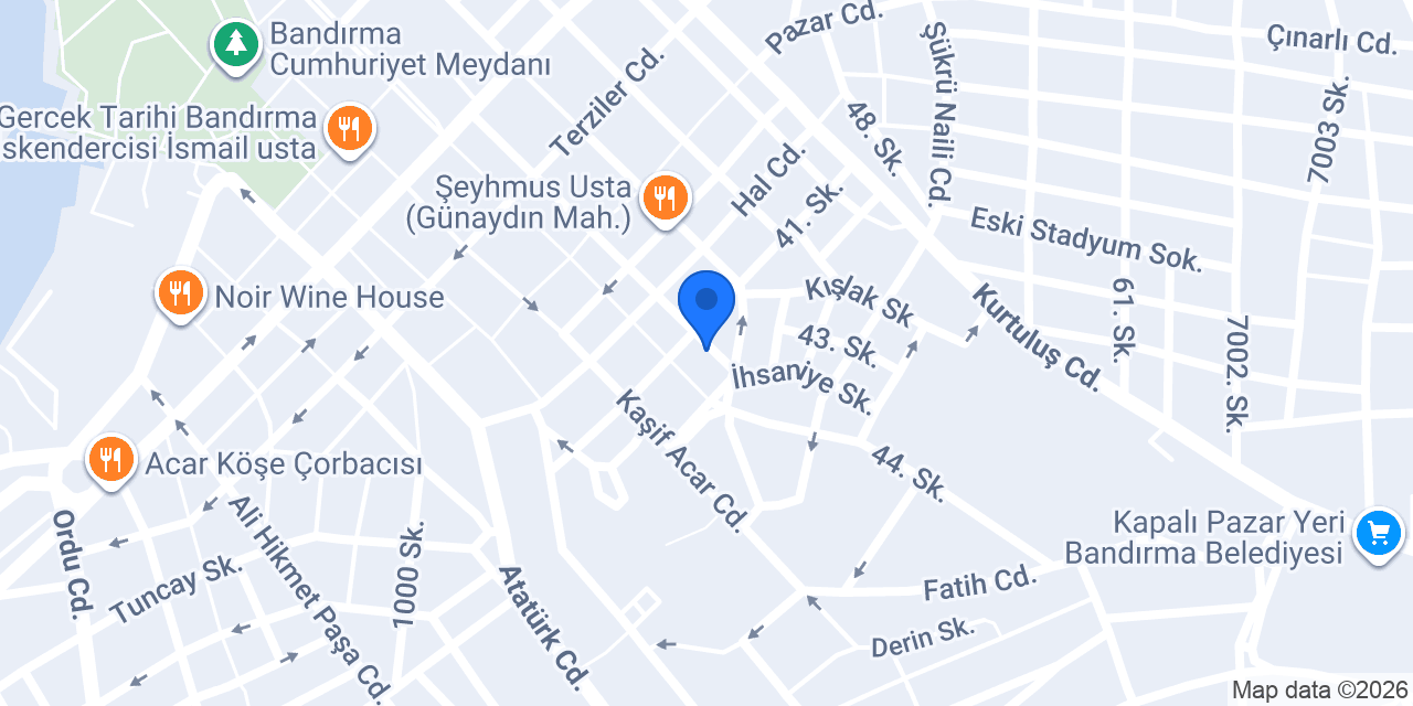 KANSU EMLAK BANDİRMA konumu