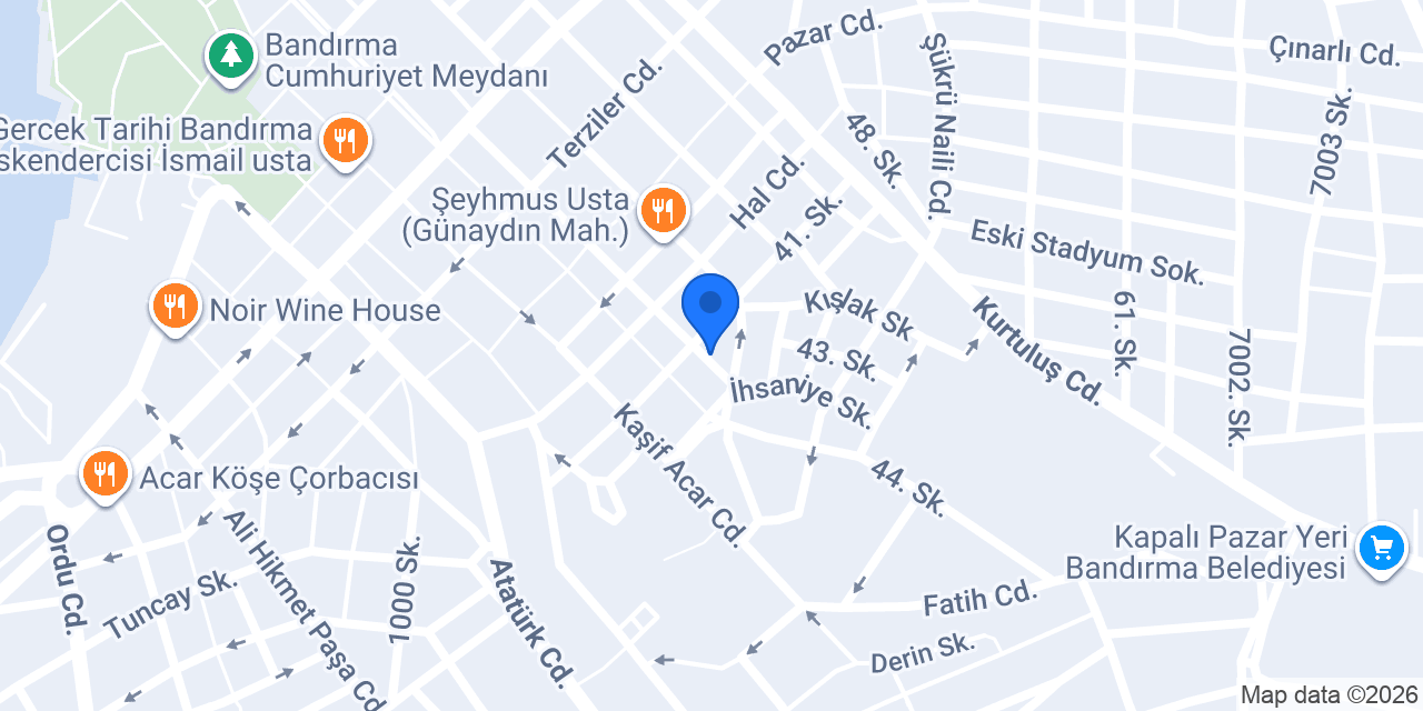 Yıldırım Elektrik Bandırma konumu
