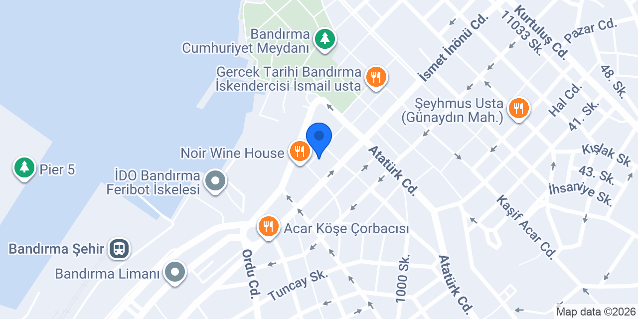 Novo Lounge Bandırma konumu