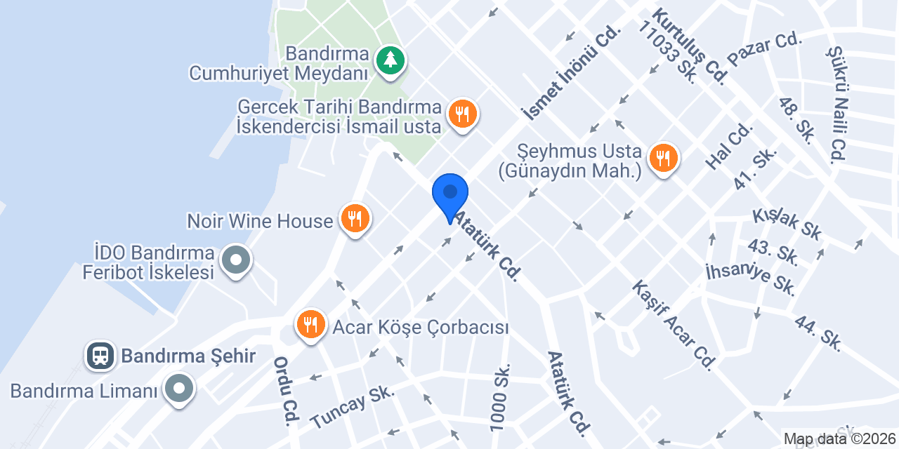 Maydonoz Döner Bandırma konumu